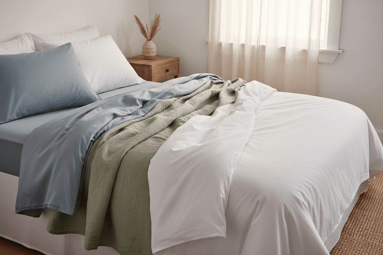 Best duvet covers in linen, cotton percale and cotton sateen bedding