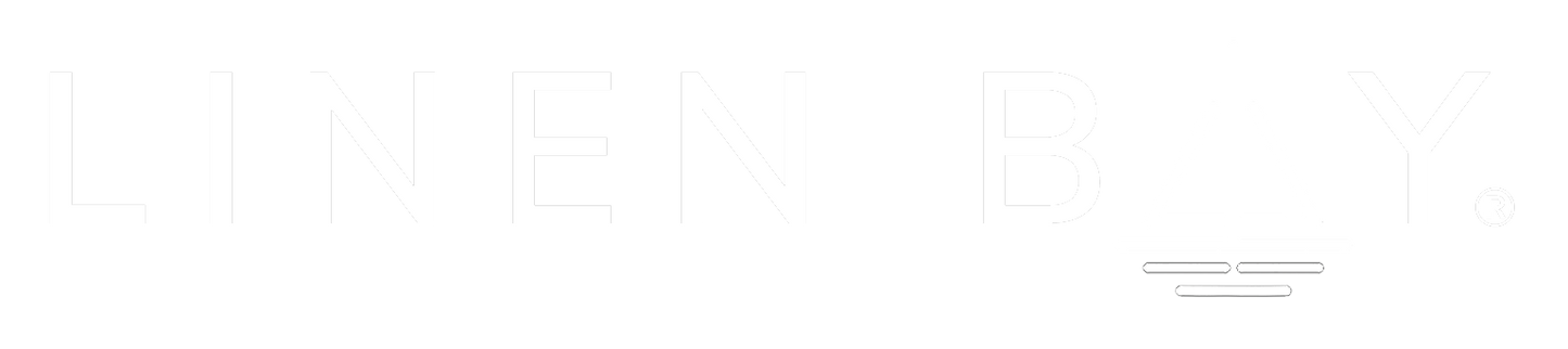 Linen Bay™ bedding brand logo – UK-based, sustainable comfort